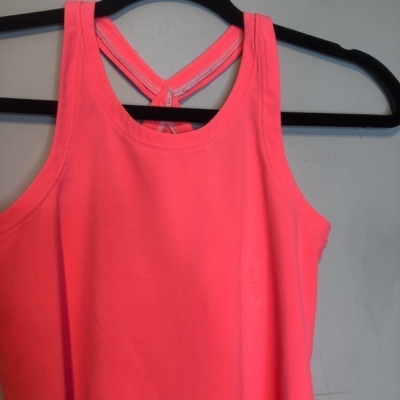 ivivva Fast Beat Laser Cut Neon Pink Tank Top, size 8 - Picture 4 of 11